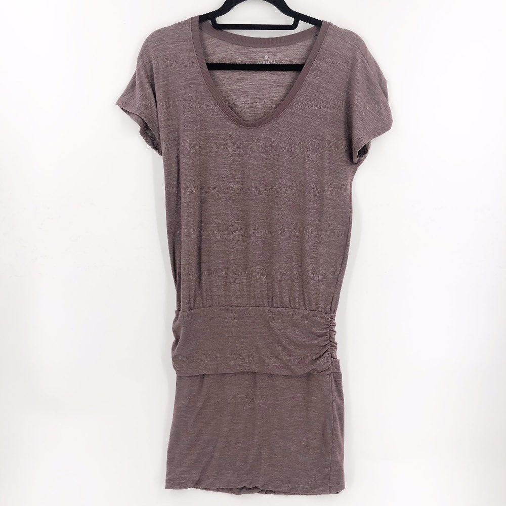 ✅ ATHLETA Odyssey Tee-Dress Lavender Small Athleisure